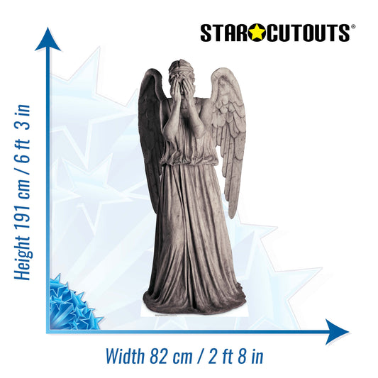 SC031 Weeping Angel Blink Angel Cardboard Cut Out Height 191cm