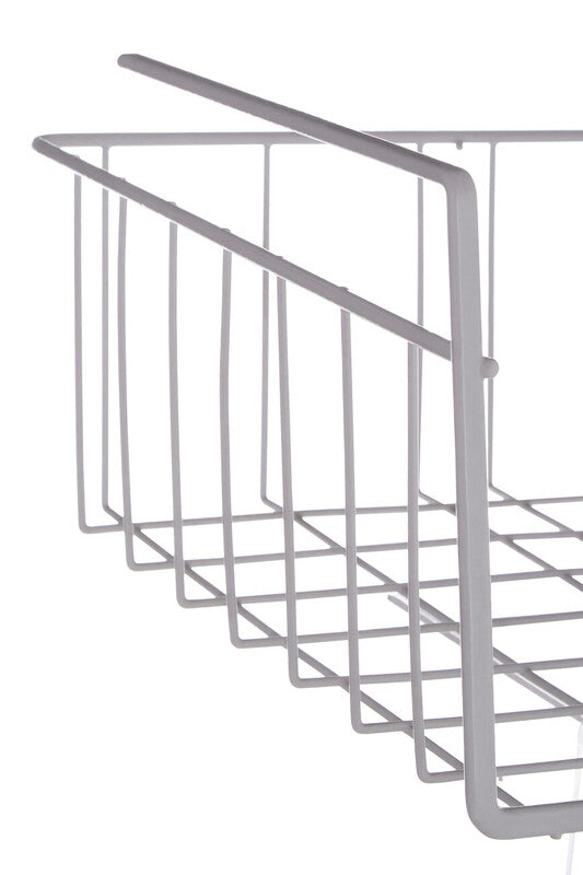 White Under Shelf Small Storage Basket