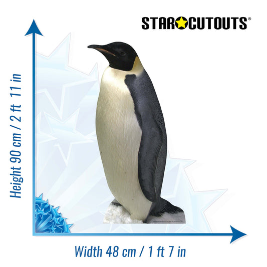 SC068 Penguin Cardboard Cut Out Height 90cm
