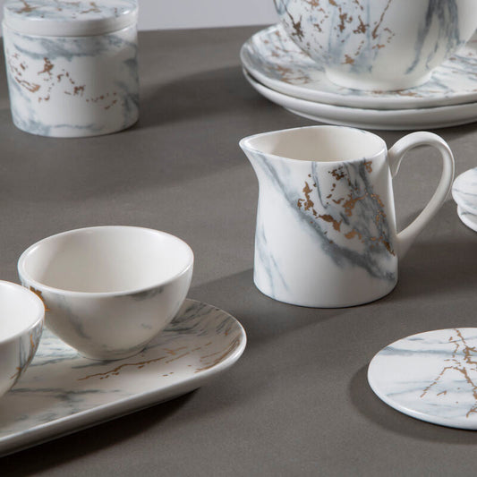Marble Luxe Sugar Pot And Creamer