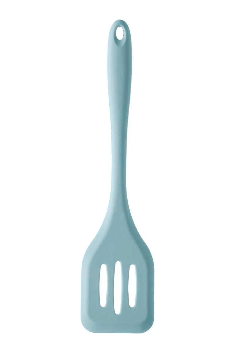 Zing Light Blue Silicone Slotted Turner
