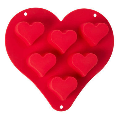 6 Cup Heart Cake Pan | Mimo