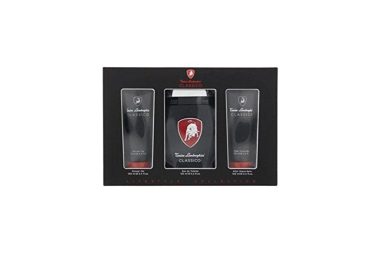Lamborghini Classico Gift Set 125ml EDT + 100ml Aftershave Balm + 100ml Shower Gel