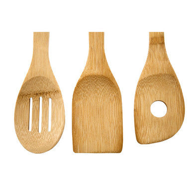 Aleki Natural Bamboo 6 Piece Kitchen Utensil Set