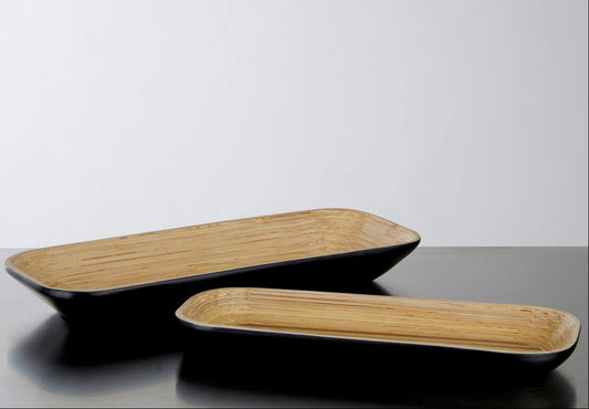 Kyoto Matt Black Large Tray