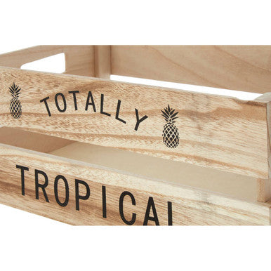 Naresso Natural Wood Tropical Fruit Crate