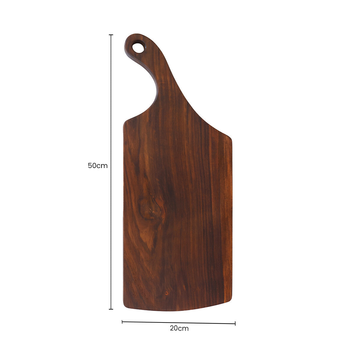 Rosi Tropical Rosewood Serving or Cutting Board with Natural Finish and Organic Shape