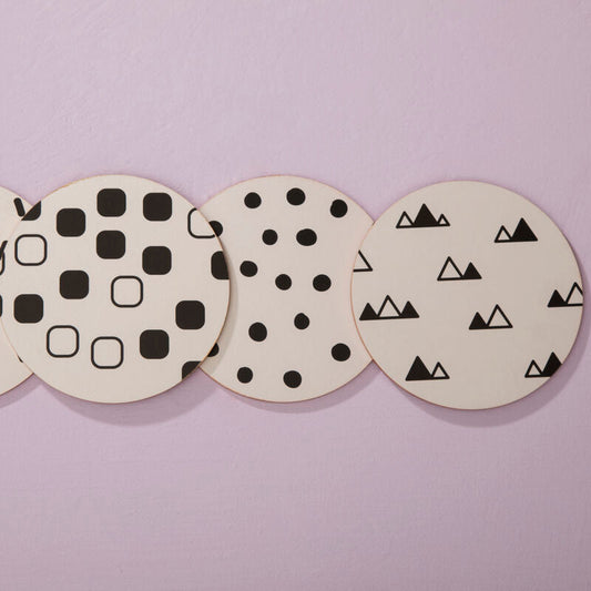 Mimo Set Of 4 Eclectic All Sorts Coasters