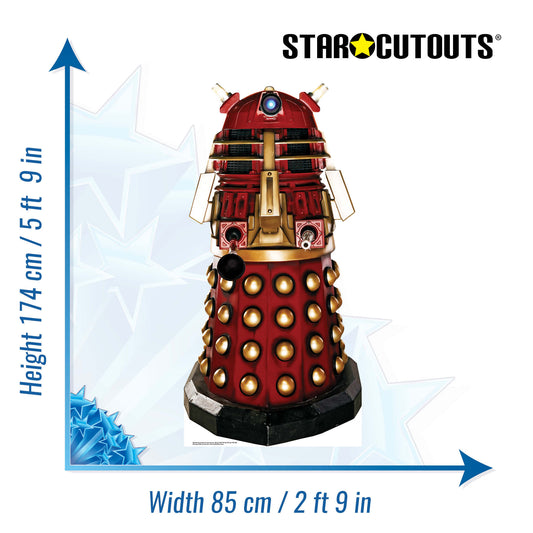 SC126 Supreme Dalek Red Dalek Cardboard Cut Out Height 174cm