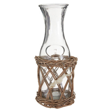 Carafe with Willow Basket | Country Cottage