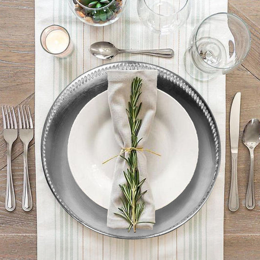 Radiance Silver Decorative Charger Plate