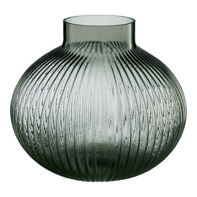 Nullah Large Smoked Grey Glass Vase