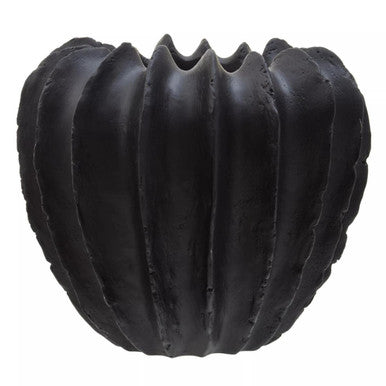 Broc Black Textured Vase