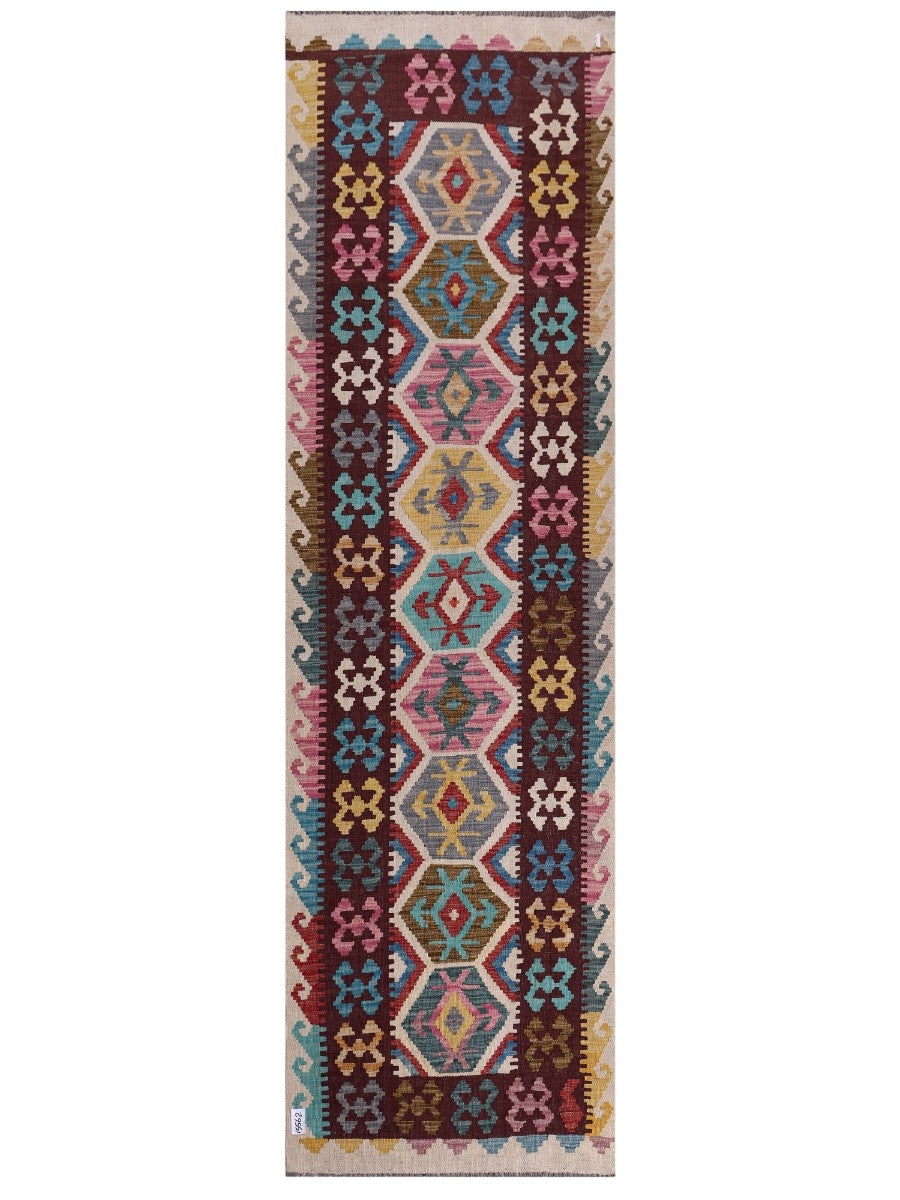 Maimana Kilim Runner - 295 x 85 cm
