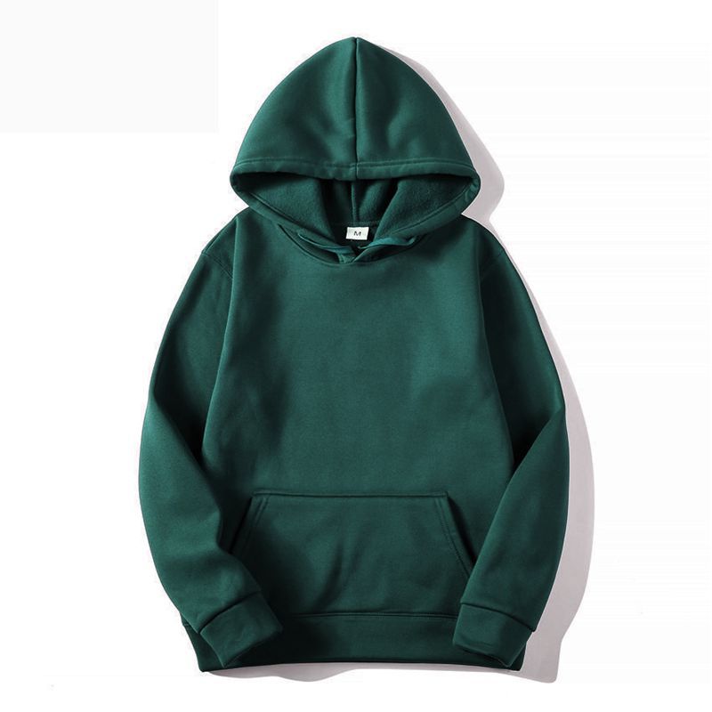 Men's Solid Color Fleece Pullover Sweater