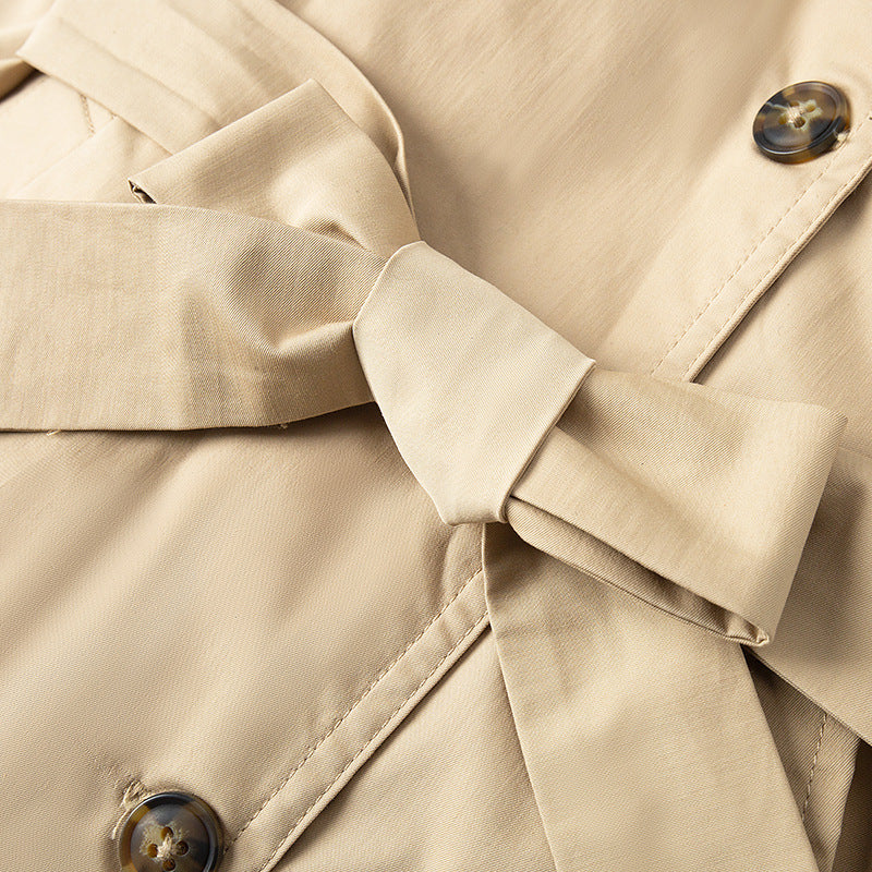 British mid-length girls' trench coat