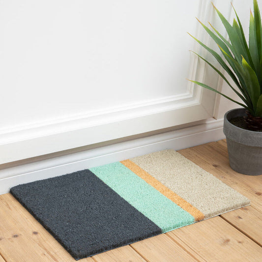 Filta Japandi Stripe Dark Doormat