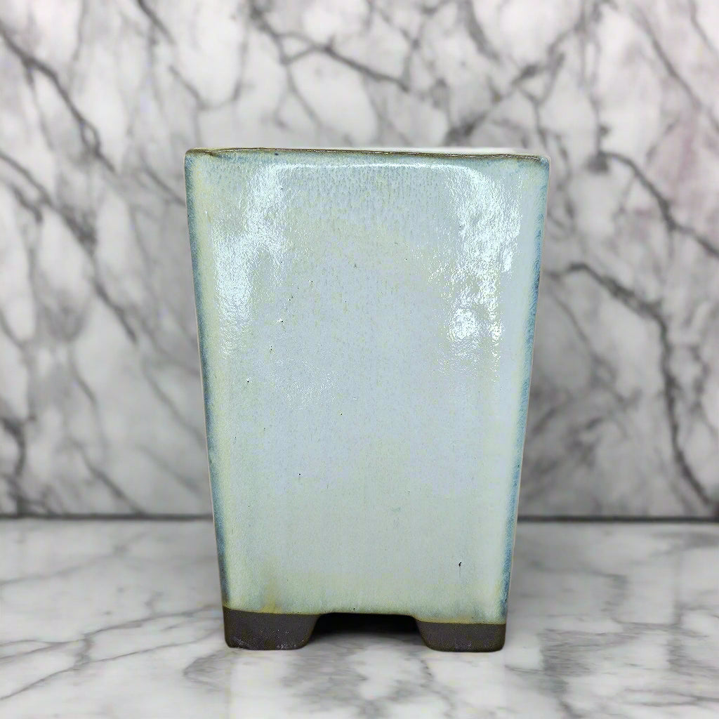 18cm Glazed Bonsai Pot | Cascade | 18cm x 24cm | Cream