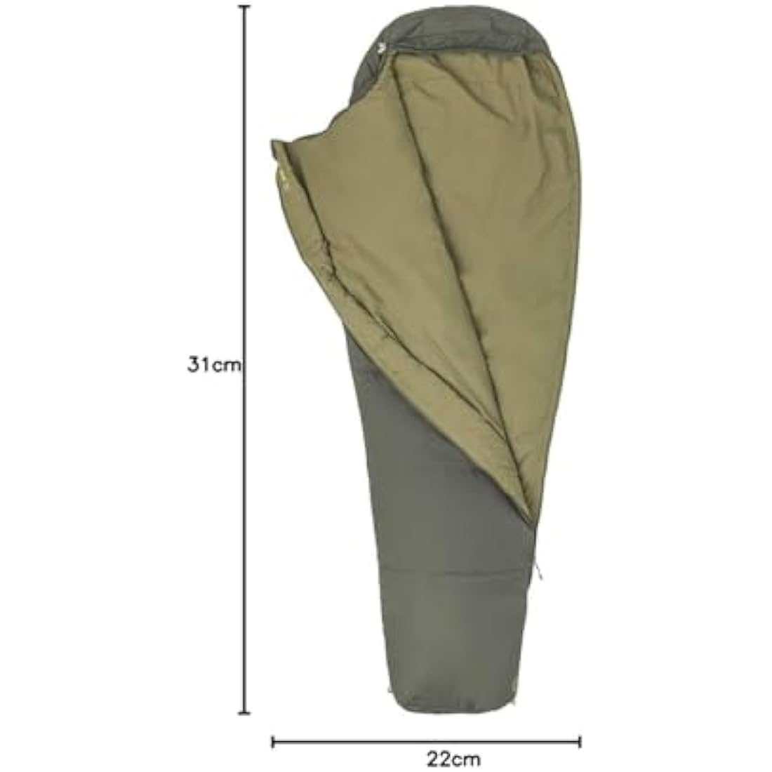 Marmot Nanowave 35, Mummy sleeping bag, light 3 seasons sleeping bag, ideal for camping and trekking