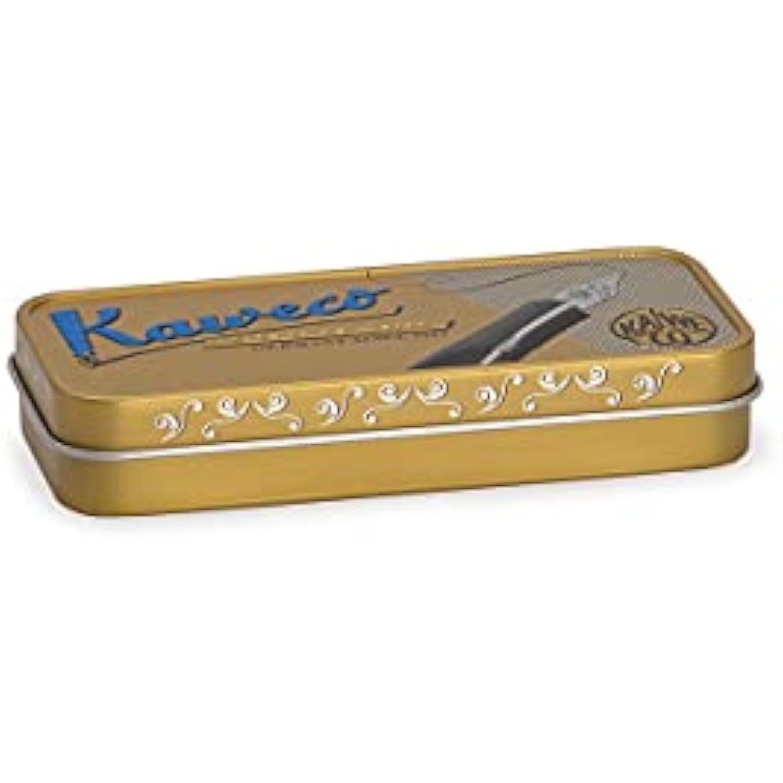 Kaweco AL SPORT Fountain Pen Stonewashed Blue I Premium Fountain Pen for Ink Cartridges I Exclusive Fountain Pen 13 cm I Nib: B (Broad)