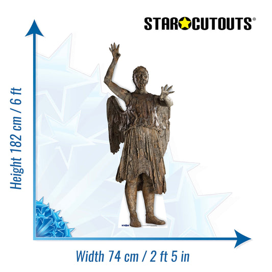 SC219 Weeping Angel Attacking Cardboard Cut Out Height 182cm