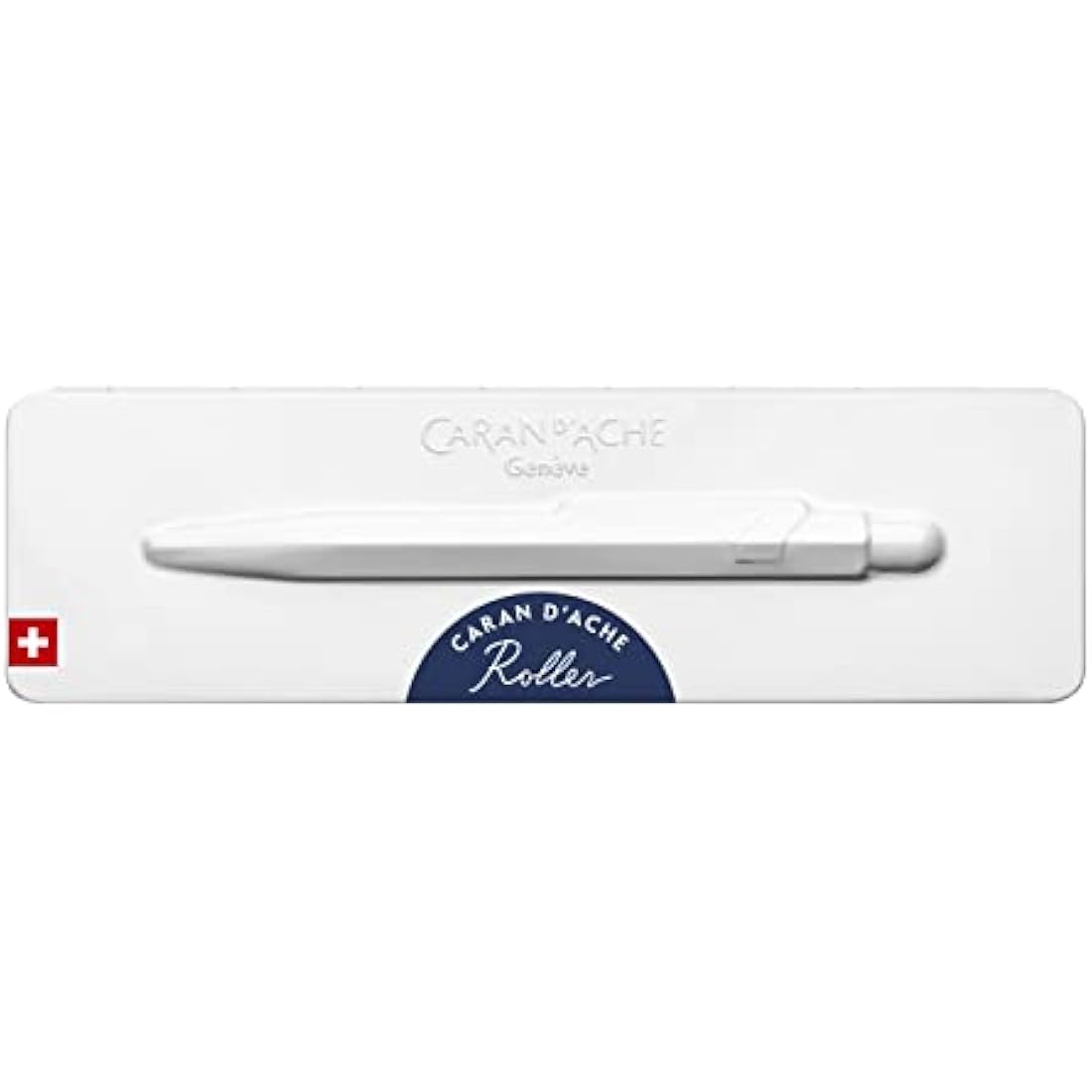 Caran d'Ache 849 Popline 0846.659 Ballpoint Pen with Case Blue Lacquered Line Width M Blue Length 12.5 cm