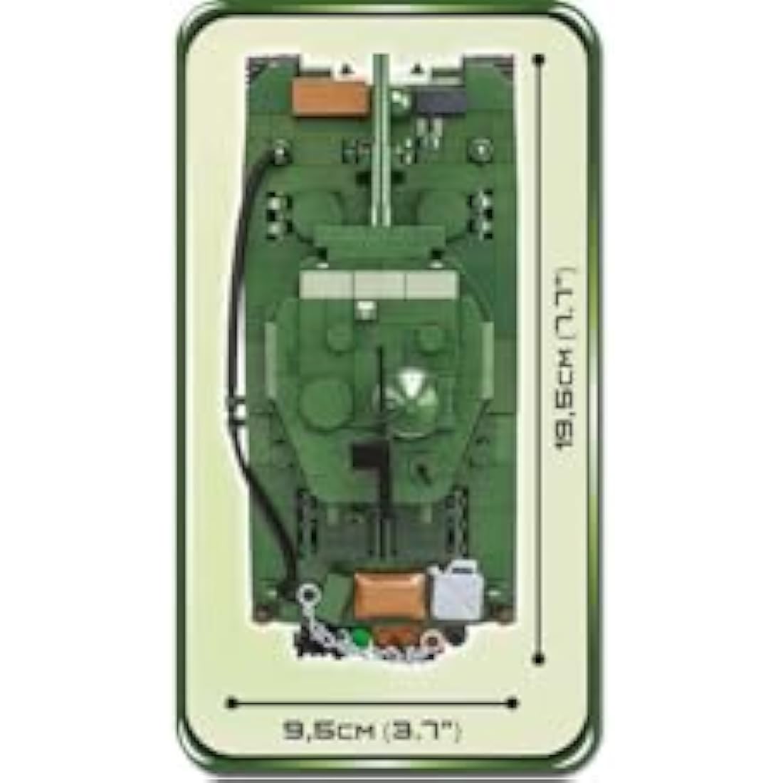 COBI Sherman M4A3E2 JUMBO,Green, Petit