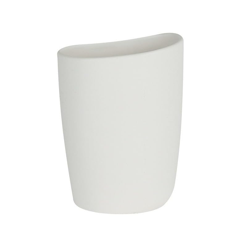 Spirella Etna Toothbrush Holder Stoneware White Height 12.5 cm x Width 11 cm