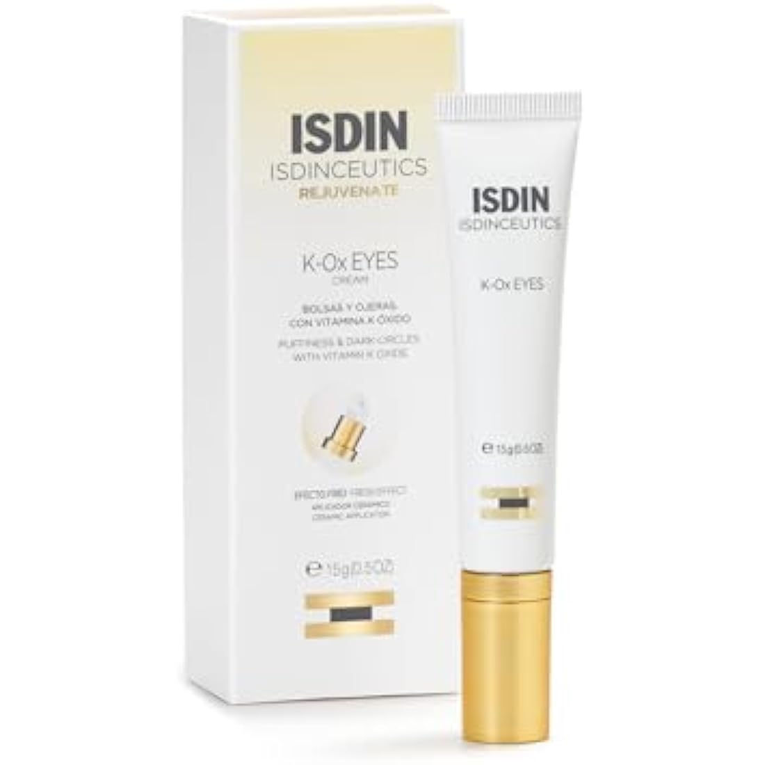 ISDIN Isdinceutics K-Ox Eyes | with Vitamin K Oxide | Reduces Puffiness & Dark circles (15 ml)