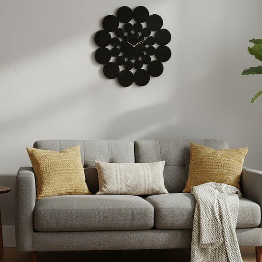 Datsun Black Discs Design Wall Clock