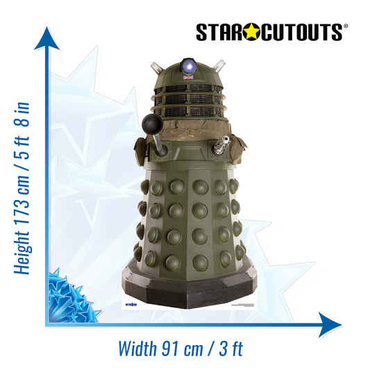 SC220 Wartime Dalek Ironside Cardboard Cut Out Height 173cm