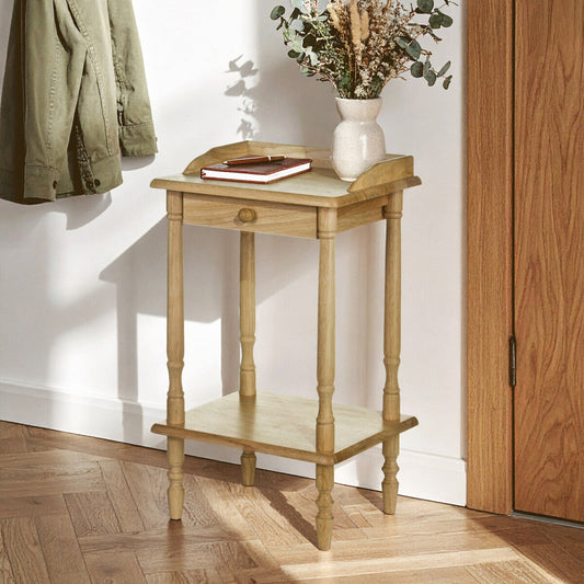 Heva Rectangular Tropical Hevea Wood Side Table