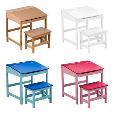 Jordan Childrens Natural Desk And Stool