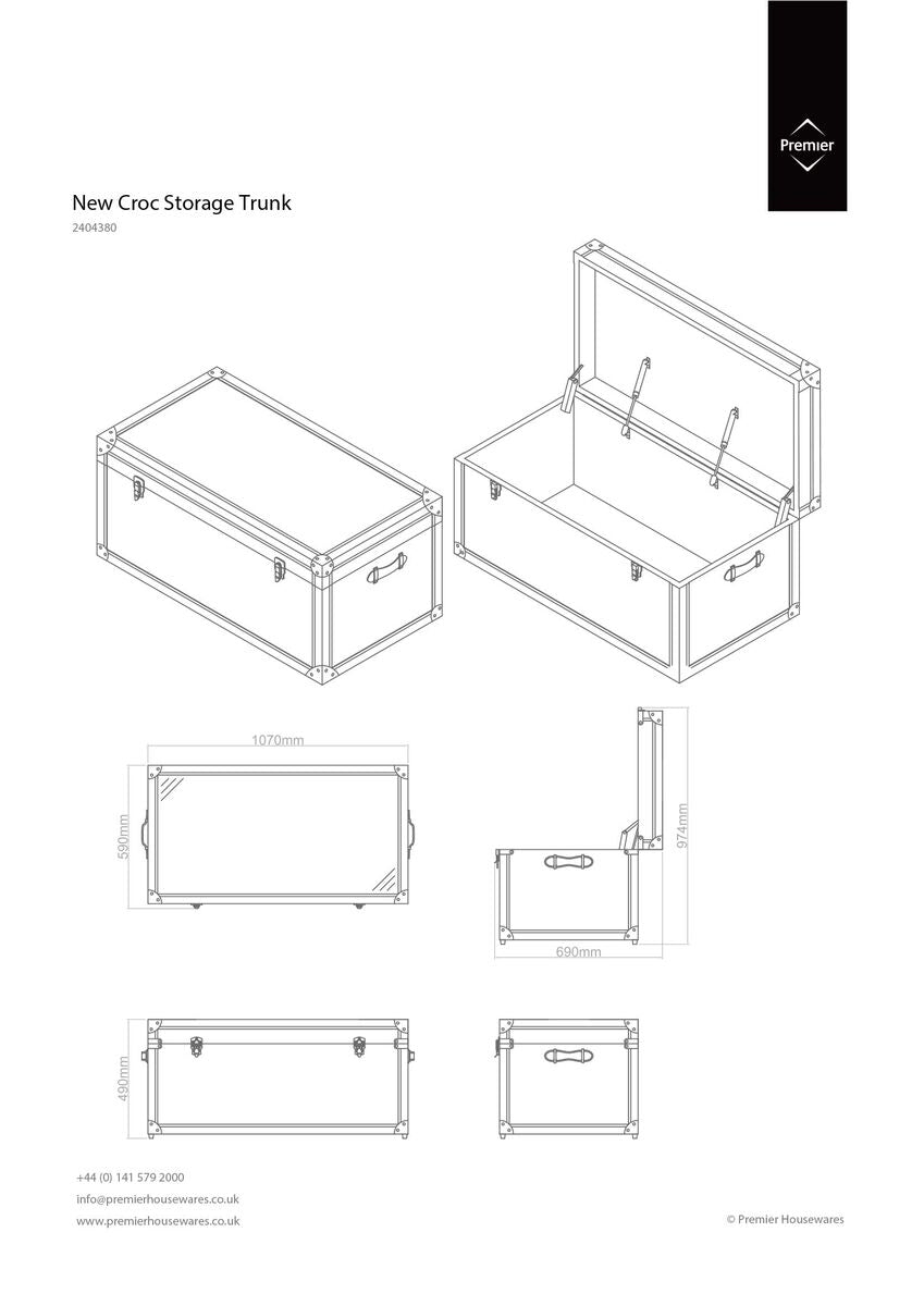 New Croc Storage Trunk