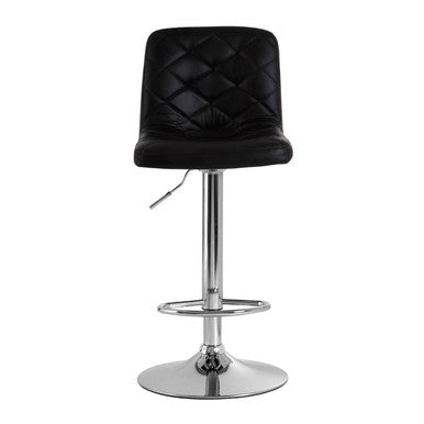 Black Faux Leather Bar Chair | Tara
