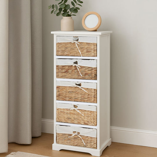 Ashby 5 Seagrass Drawer Chest