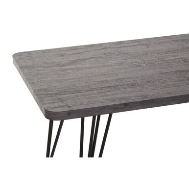 Anube Dark Grey Veneer Dining Table