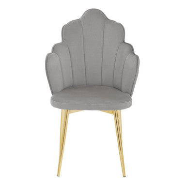 Grey Velvet Dining Chair | Tian