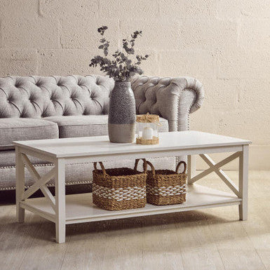 Heritage White Rectangular Coffee Table