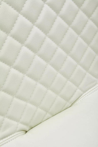 Baina High Back White Leather Effect Bar Chair