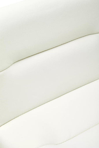 Baina White Leather Effect Bar Stool