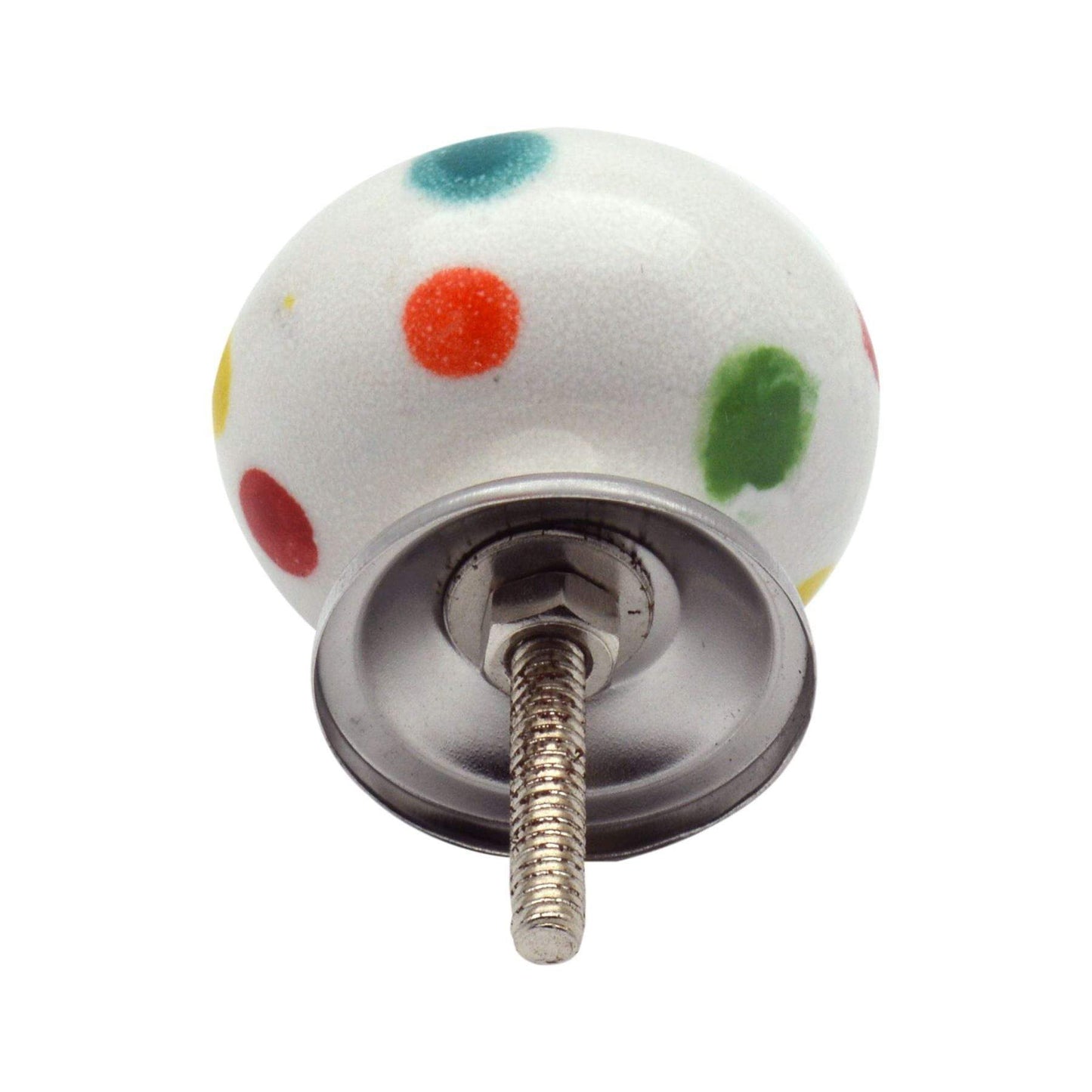 Round Spot Ceramic Cabinet Knob