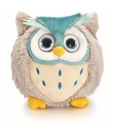 10 cm médaillon rond en peluche en peluche Chouette Volume Big Eyes Comprend Sac