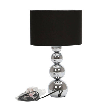 Cameo Touch Table Lamp with Black Shade