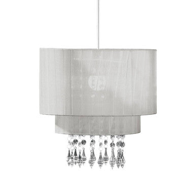 Riband Silver Voile Pendant Shade