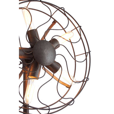 Trissoni Vintage Fan Shape Table Lamp