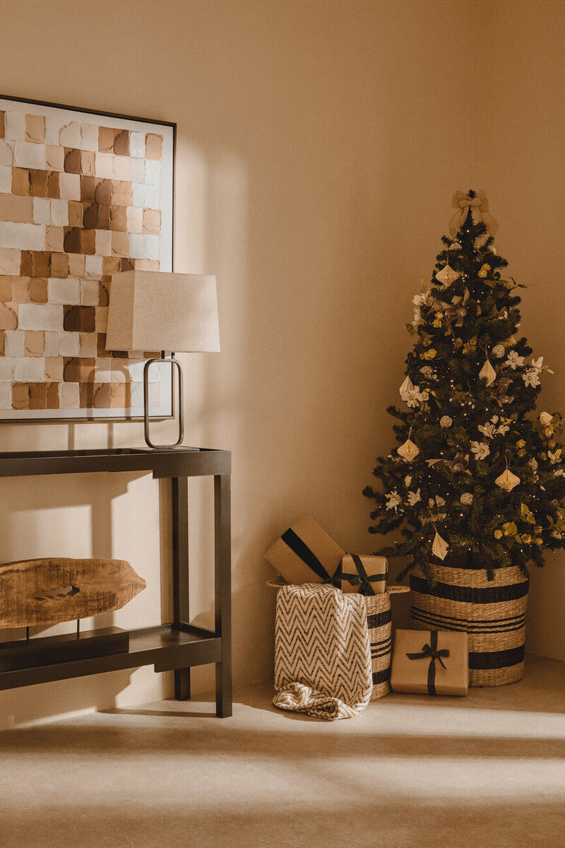 Lucas Natural and Black Table Lamp