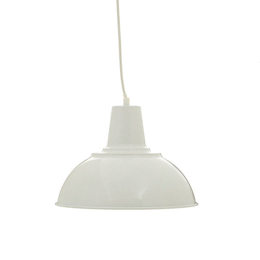 Bryen White Metal Pendant Light