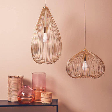 1 Bulb Gold Finish Pendant Light | Lavis