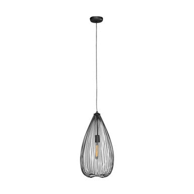 Teardrop Black Finish Pendant Light | Lavis